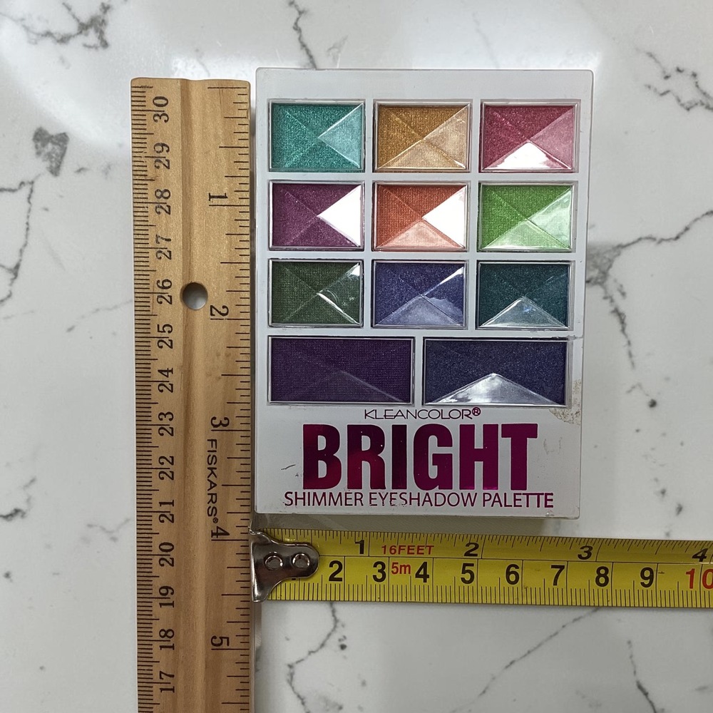 KleanColor Bright Shimmer Eyeshadow Palette 12 Shades New Y2K Glam Festival - Picture 5 of 9